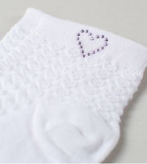 Meia Kids Cano Médio Coração - 02685/011/1160