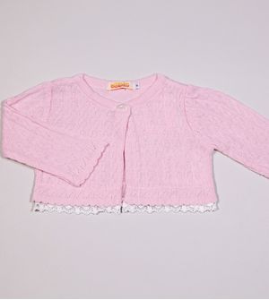Casaquinho Bolero Delicado - 41762AB Rosa