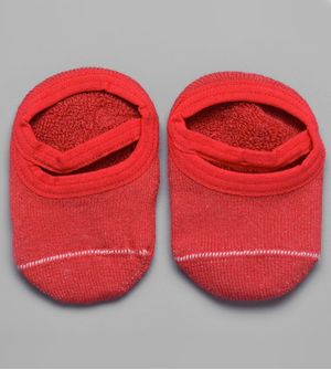 Meia Sapatilha Antiderrapante Vermelho