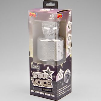 Microfone Sem Fio Star Voice Azul