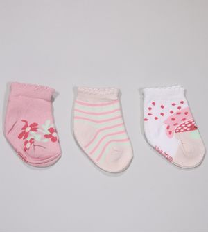 Kit Meia Colorida 0 à 15  com 3 Unidades - 3720