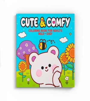 Livro de Colorir Cute & Comfy para Adultos - Jardim