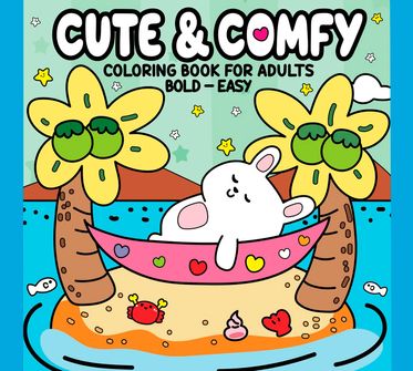 Livro de Colorir Cute & Comfy para Adultos - Ilha