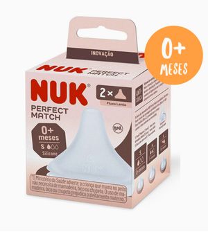 Bico Silicone Perfect Match Fluxo Lento com 2 unidades Nuk