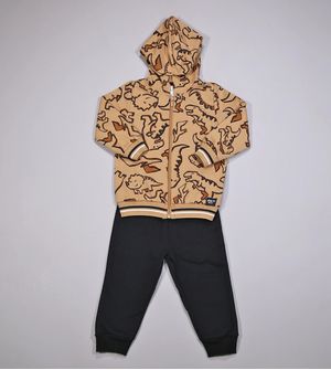Conjunto Moletom com Capuz Dino