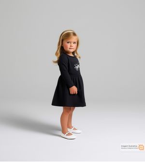Vestido Manga Longa Borboletinha