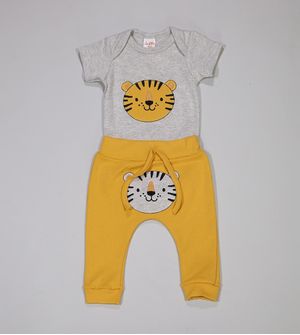 Conjunto Body Tigrinho - 1363PR