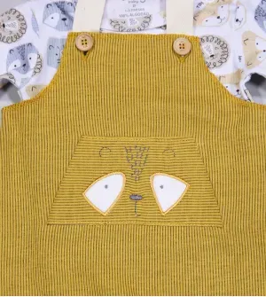Jardineira/Camiseta Carinha de Bicho