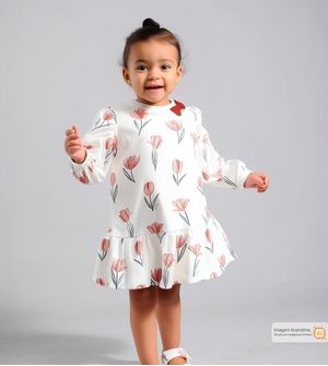 Vestido Moletinho Tulipas