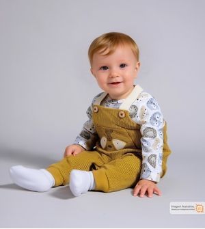 Jardineira/Camiseta Carinha de Bicho