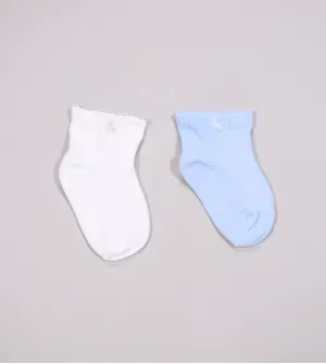 Kit Meia Lisa Baby com 2 unidades