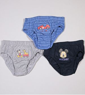 Kit Cueca Mickey 3 Unidades Lupo - 111089 Marinho