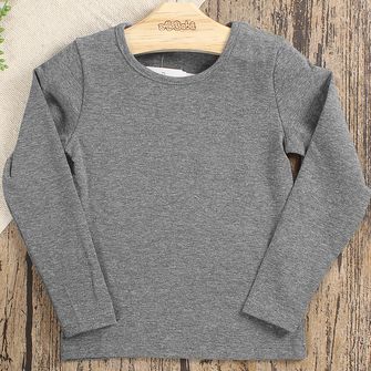 Blusa Manga Longa Básica - 80103 Cinza