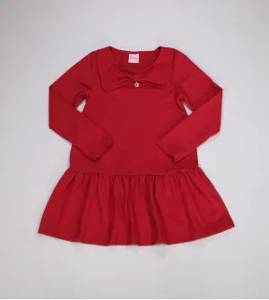 Vestido Manga Longa Laço
