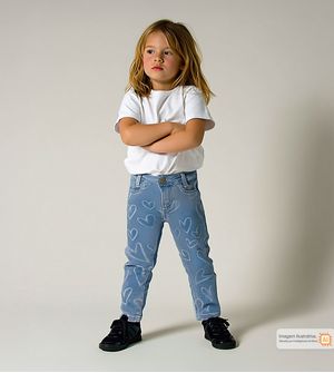 Calça Jeans Corações