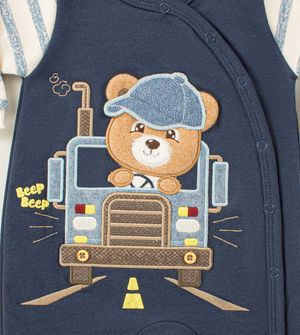 Macacão Moletinho Caminhãozinho