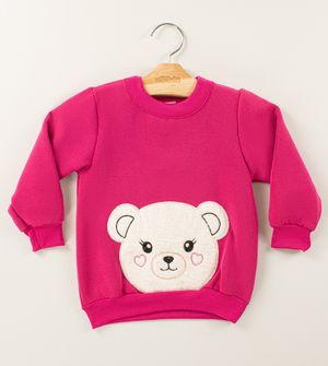 Conjunto Moletinho Urso Pink