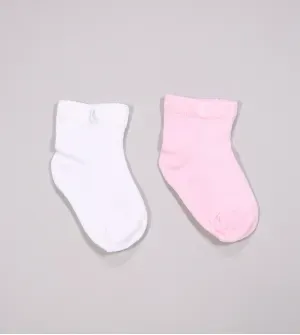 Kit Meia Lisa Baby com 2 unidades