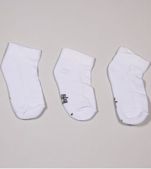 Kit Meia Cano Curto 3 Unidades - T08004 Branco