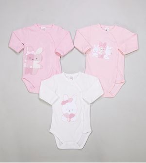 Kit Body Coelhinha com 3 unidades - GR0031