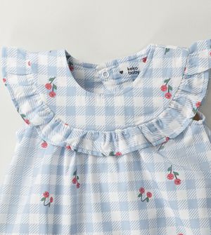 Vestido Cereja Xadrez