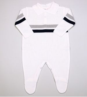 Macacão Listras Branco - 404