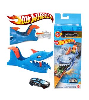 Pista City Lançador Tubarão Hot Wheels