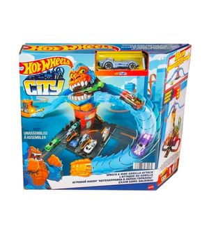 Pista City Destrua e Corra do Ataque do Gorila Hot Wheels