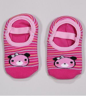 Meia Sapatilha Baby Antiderrapante Rosa