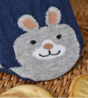 Meia Sapatilha Antiderrapante Coelho