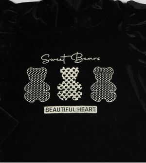 Blusão Sweet Bears - 3712 Preta