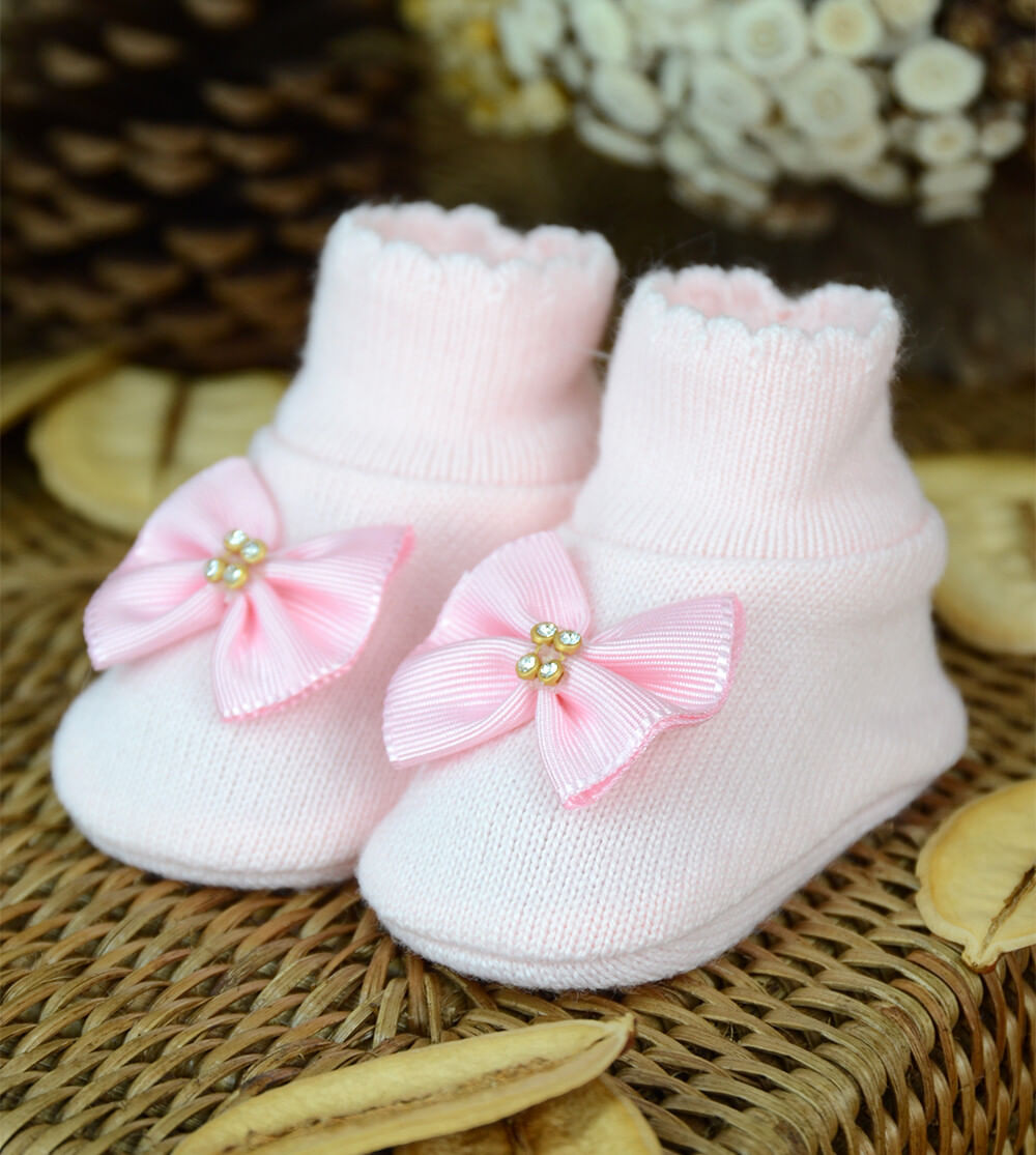 Sapatinho para Bebê Laço Tam. RN - Alô Bebê - Loja Oficial
