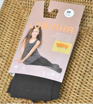 Meia Calça Lobinha Algodão com Elastano - 02526/001 Preta