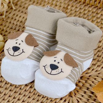 Meia Infantil Bichinhos Branco