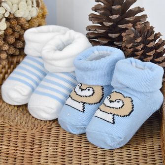 Kit Meias Estampadas com 2 Unidades - 1433 Branco