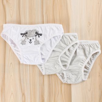 Kit Calcinha Poodle com 3 Unidades - 6505KC