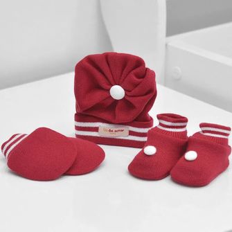 Kit Sapatos Luvas e Touca - 1001