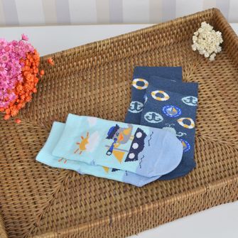 Kit Meia Soquete Antiderrapante Bebê Colorido