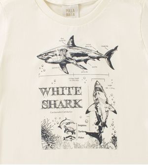 Camiseta Tubarão Branco