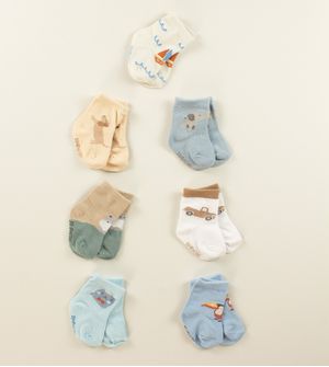 Kit Meia Semaninha com 7 unidades - 0 a 7 meses