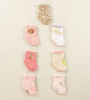 Kit Meia Semaninha com 7 unidades - 0 a 7 meses