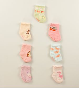 Kit Meia Semaninha com 7 unidades - 0 a 7 meses