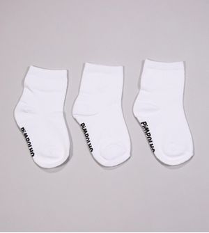 Kit Meia Lisa Cano Alto com 3 Unidades