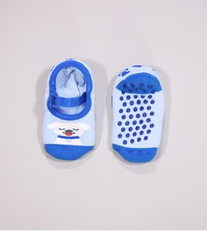 Meia Sapatilha Baby Antiderrapante Cachorrinho