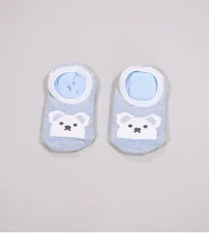 Meia Sapatilha Baby Antiderrapante Urso
