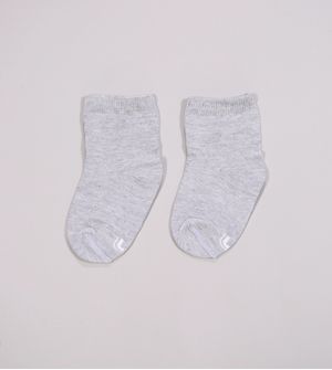 Kit Meia Lisa Baby com 2 unidades