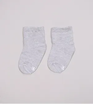 Kit Meia Lisa Baby com 2 unidades