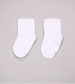 Kit Meia Lisa Baby com 2 unidades