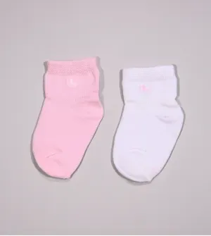 Kit Meia Lisa Baby com 2 unidades