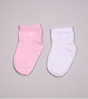Kit Meia Lisa Baby com 2 unidades